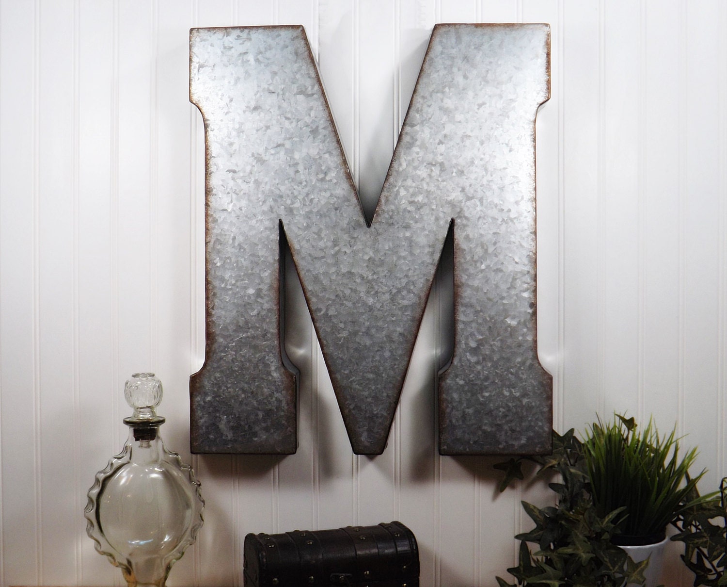 Large Metal Letter/ 20 inch Metal Letter/ Wall Decor/