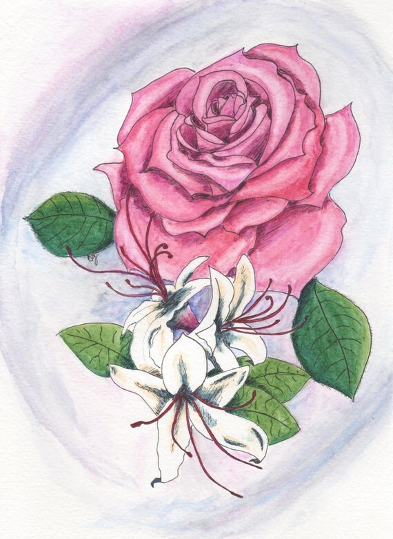 View Birthday Cards June Birthday Card with June Flowers by Blazing Star Studio