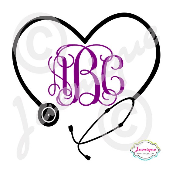 Heart Stethoscope Vinyl Decal Car Sticker by JaeniqueDecals