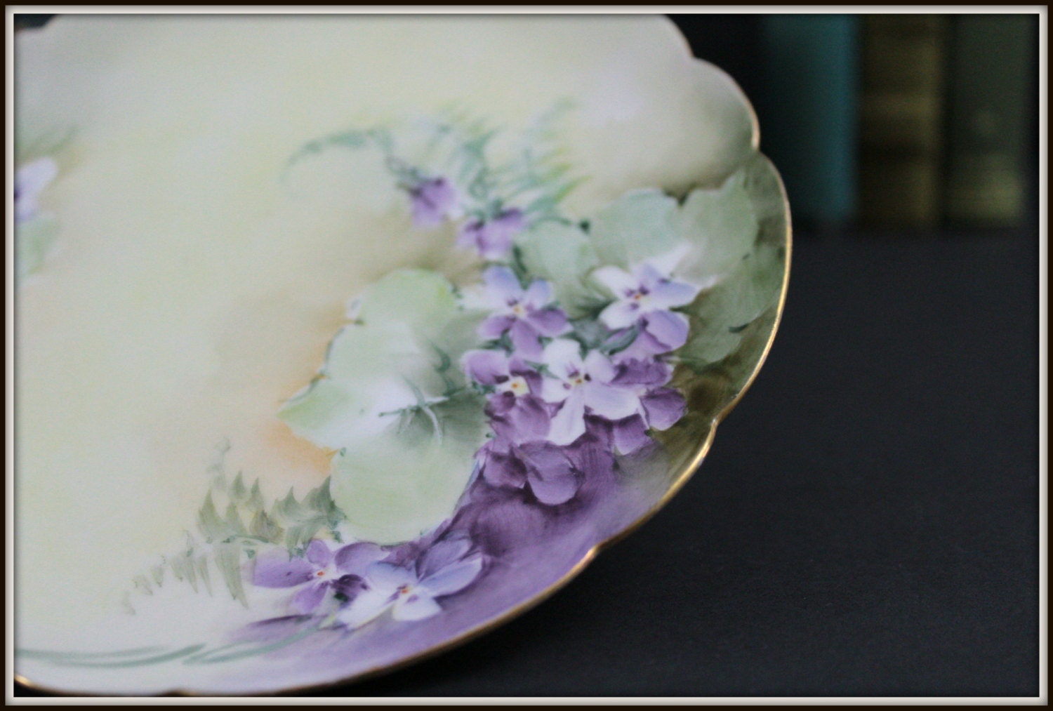 Haviland France Limoge Plate c. 18941931 HandPainted
