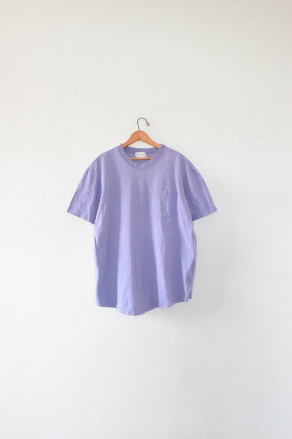 PERIWINKLE POCKET TEE size adult x large 90s t-shirt