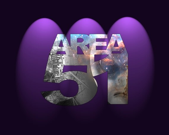Items similar to Area 51 Wall Decal Medium &amp; Large size on Etsy