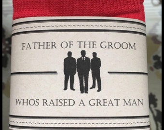 Father of the Groom Sock Label (label only)