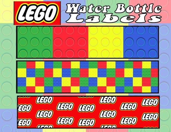 lego water bottle labels instant download by atimetorememberdpk