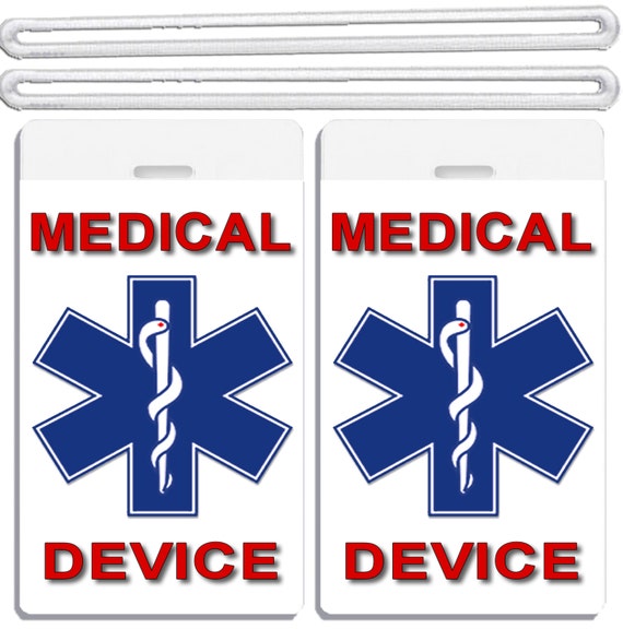 2x Medical Device Identification Luggage Tags TSA Carry On 2x Medical Device Identification Luggage Tags TSA Carry On