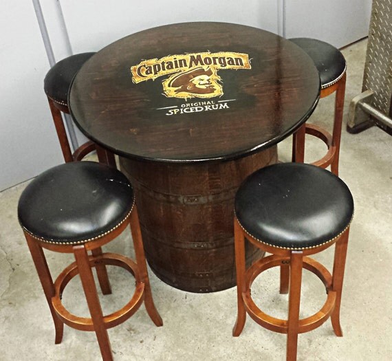 Captain whiskey / rum barrel table for by WhiskeyCartel