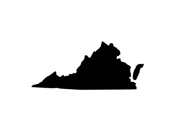 Virginia Decal Virginia Silhouette Virginia Sticker Virginia