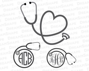 Download Stethoscope SVG File, Nurse SVG for Cutting Machine ...