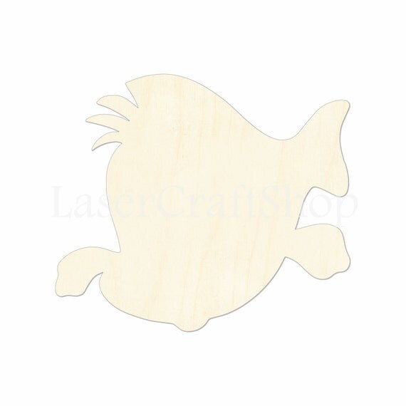 2 34 Little Mermaid Flounder Wooden Cutout