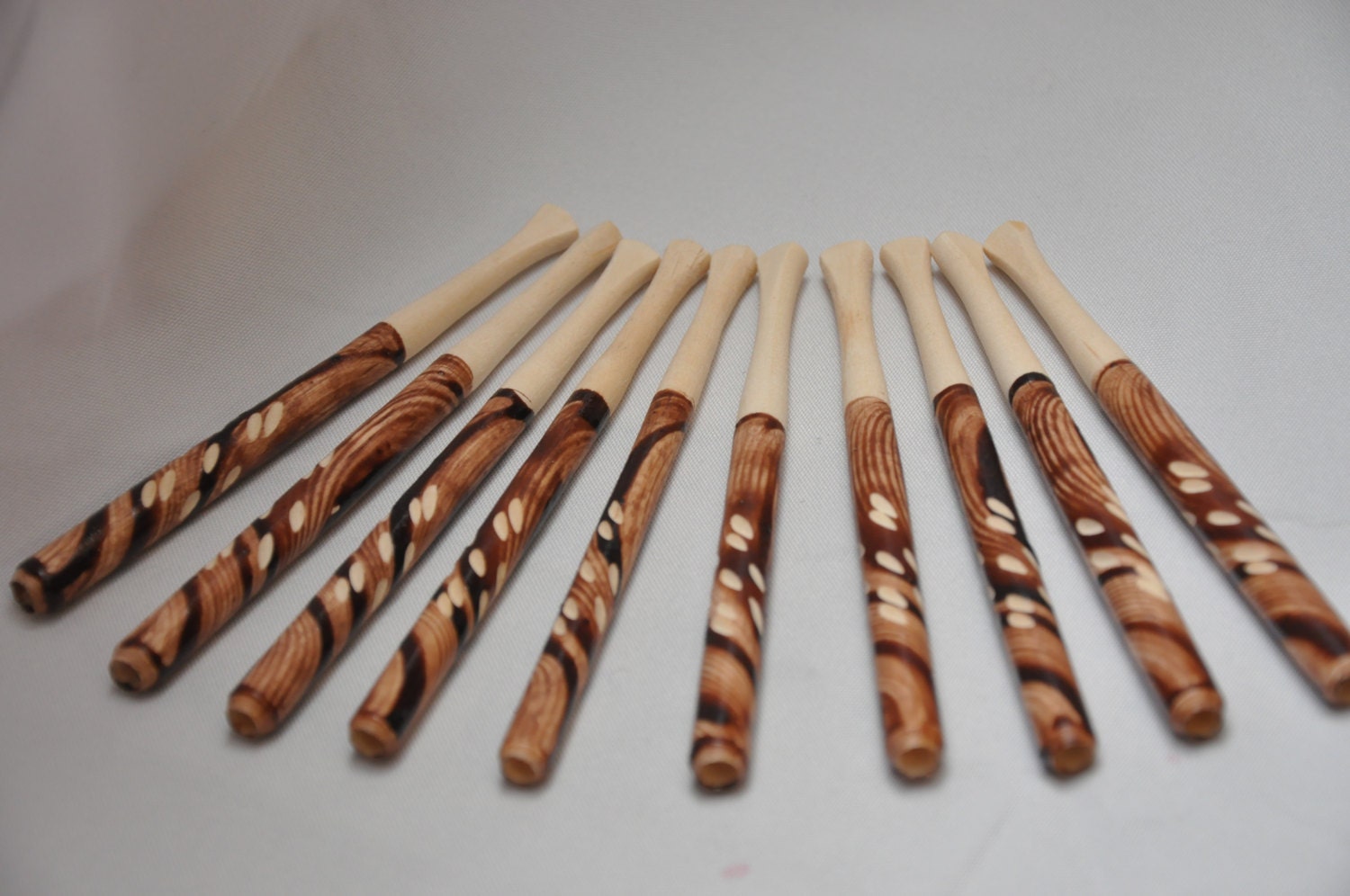 SET of 10 long cigarette holders. Wood smoking by woodengifts4you