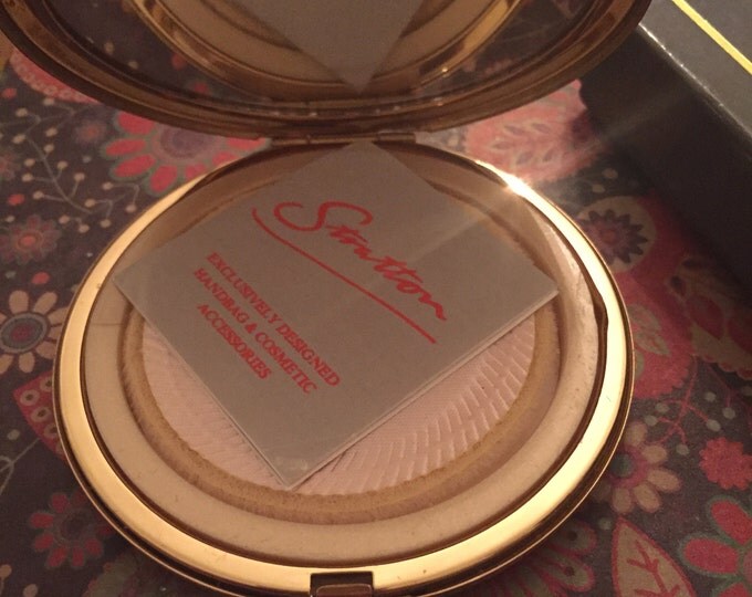 Stratton Vintage Powder Compact Unused With Box and Sleeve