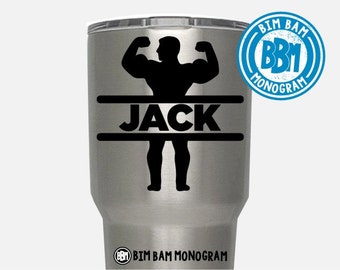 decal tumbler yeti fitness