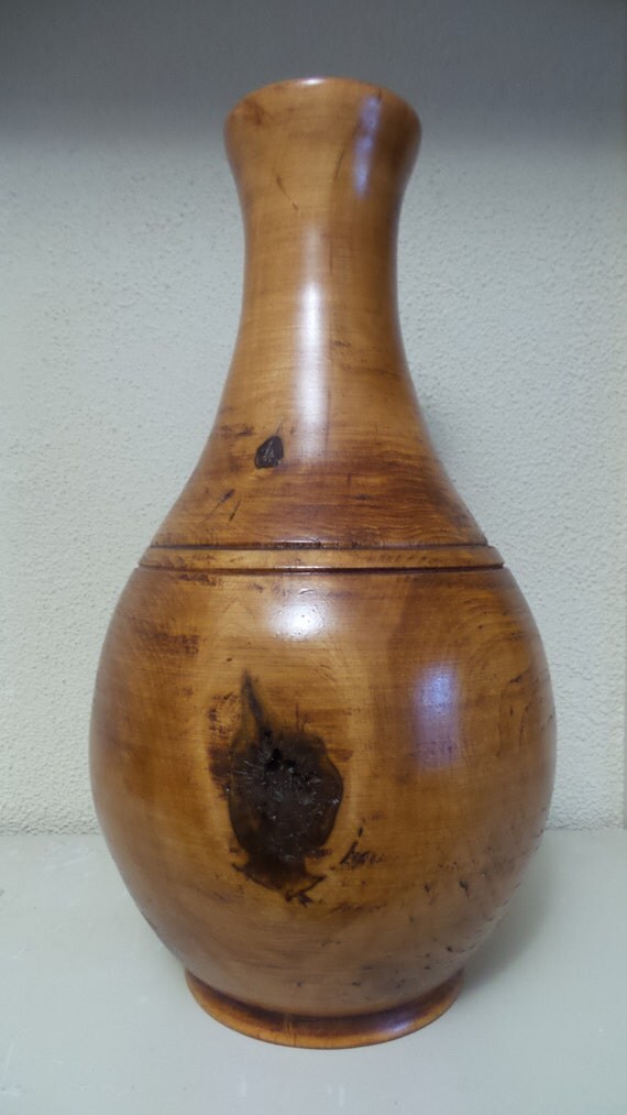 Items similar to Wood Lathe Turned Vase on Etsy