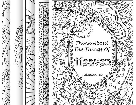 Download 5 Bible Verse Coloring Pages Pack 1 Simple by ...