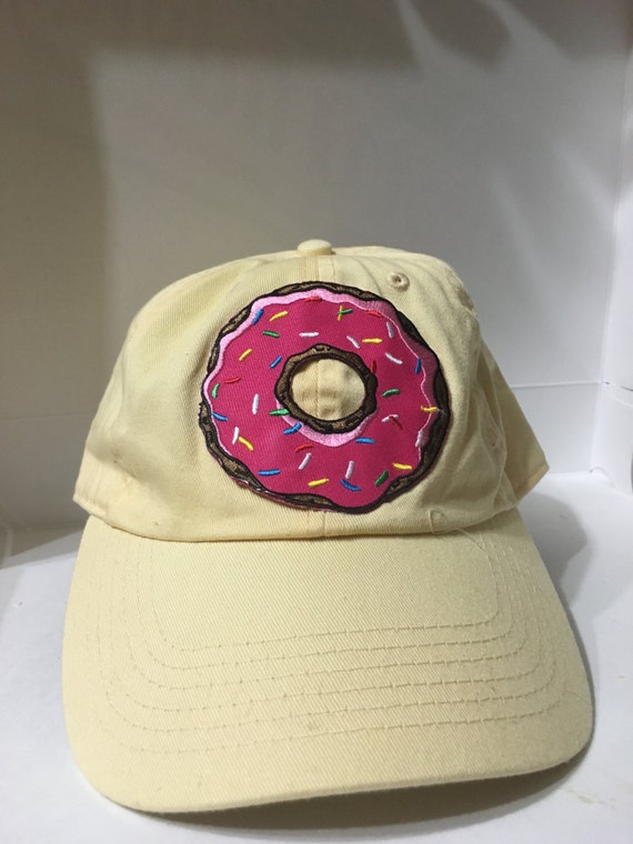 Donut Baseball Cap by KeroKeroApparel on Etsy