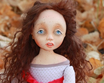 OOAK art doll-Art doll-OOAK doll-Collecting doll-Stuffed doll-Art doll-Doll handmade-doll plastic-doll paperclay-creative gift-decor-XLDOLLS