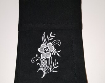 Leera Hand embroidered Grey Table Napkins  (Set of 4) main image 1