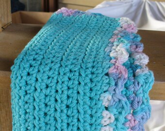 Blue Center Dish Cloth