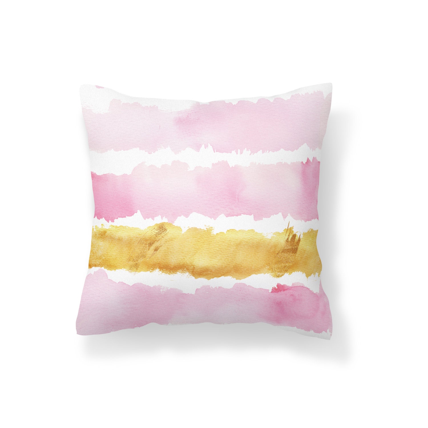 Throw Pillow Pink Decroative Pillow Gold Pillow Pink