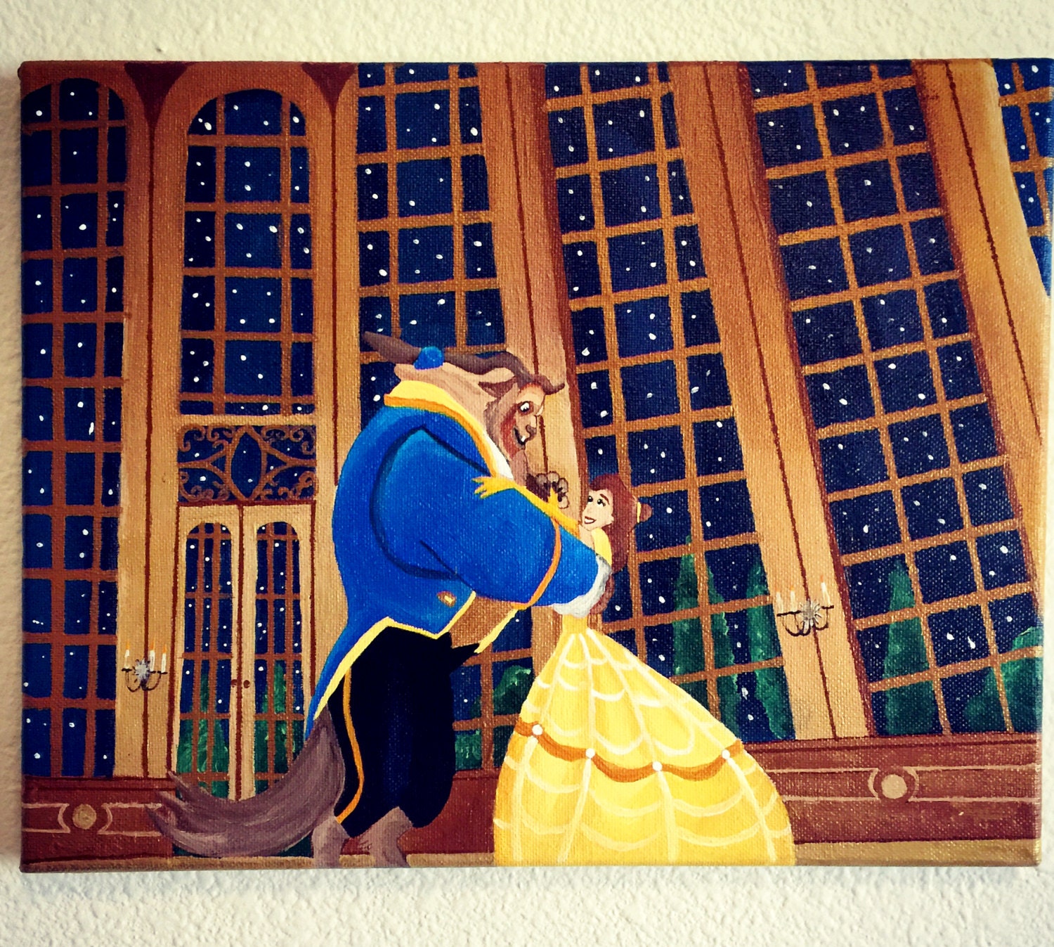 Disney Beauty and the Beast Painting Princess Belle