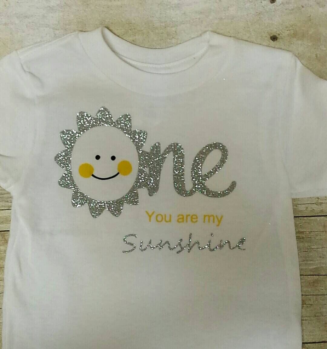 ONE sunshine birthday shirt by MerMamaCreations on Etsy