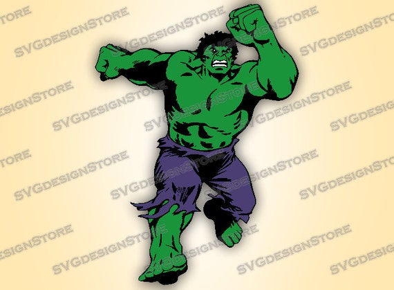 Download The HULK svg HQ Layered Cutting Files Silhouette by ...