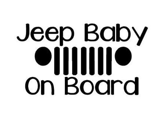 Download Jeep Baby On Board Decal Jeep decal Jeep vinyl decal car