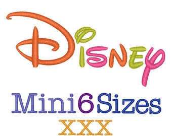 Mini Disney Embroidery Font 6 Sizes, Disney Design Embroidery Font ,Machine Embroidery XXX Format,Monogram Embroidery,Monogram Font