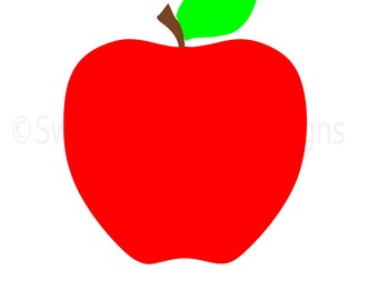 Apple monogram SVG instant download design for cricut or silhouette