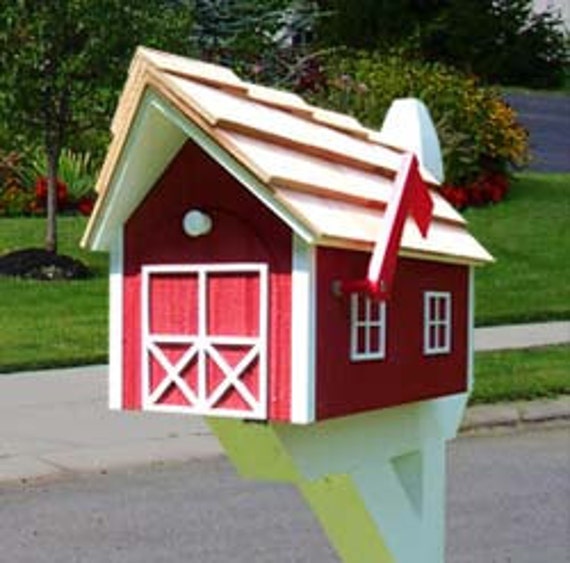 Red Barn Mailbox