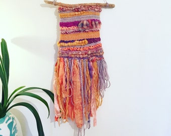 SALE// woven wall hanging// Indian Summer