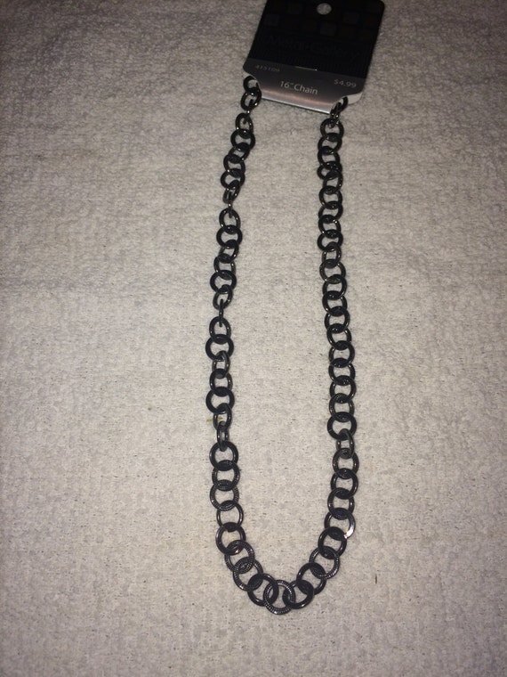 16 inch black chain /necklace