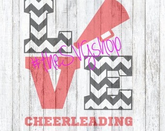 SVG, DXF, PNG Files, love cheerleading, Cheerleader svg, svg files, football season