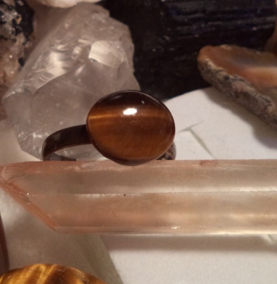fired up tigers cats eye agate stone by