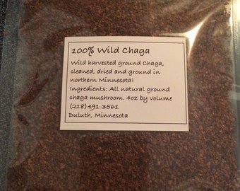 100% Wild Harvested Ground Chaga