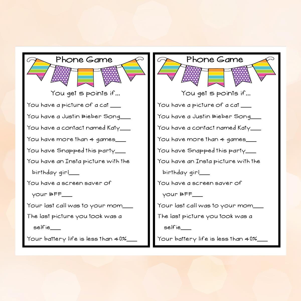 free printable whats in your sleepover bag slumber party - free