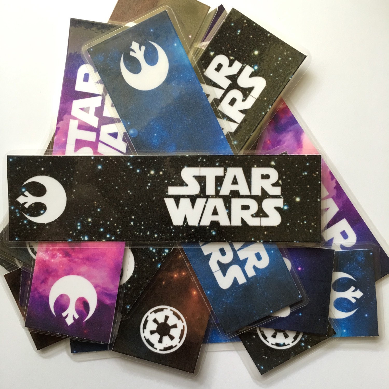 star wars laminated bookmarks rebel and imperial logos 4