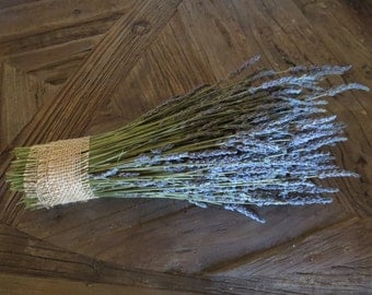 Organic PREMIUM GRADE dried French lavender bundle / bunch / bouquet. Long stems, highly fragrant! 2017 crop, ready to enjoy!