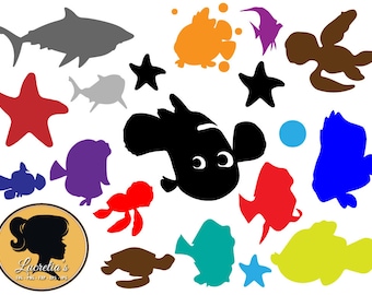 Finding Nemo svg, Dory SVG, svg cutting file, use as clipart,Silhouette Cameo,cricut, vinyl, Finding nemo clipart, finding dory, svg files