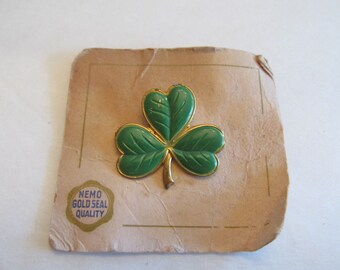 Lot Of Three Vintage 40's Scatter Pins -Clover-Key-Horseshoe