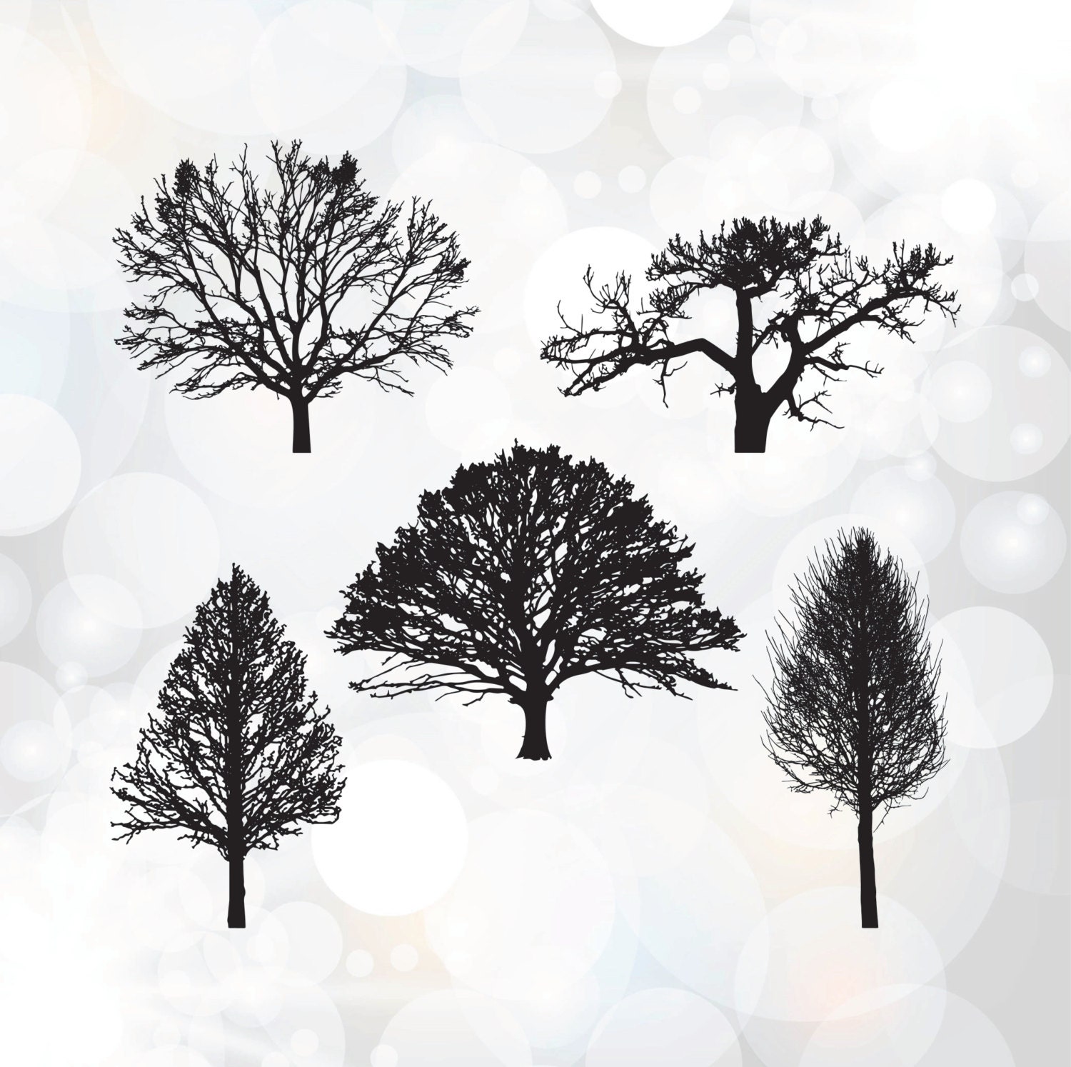 Download Tree Silhouette SVG files Tree SVG Cutting Templates by ...