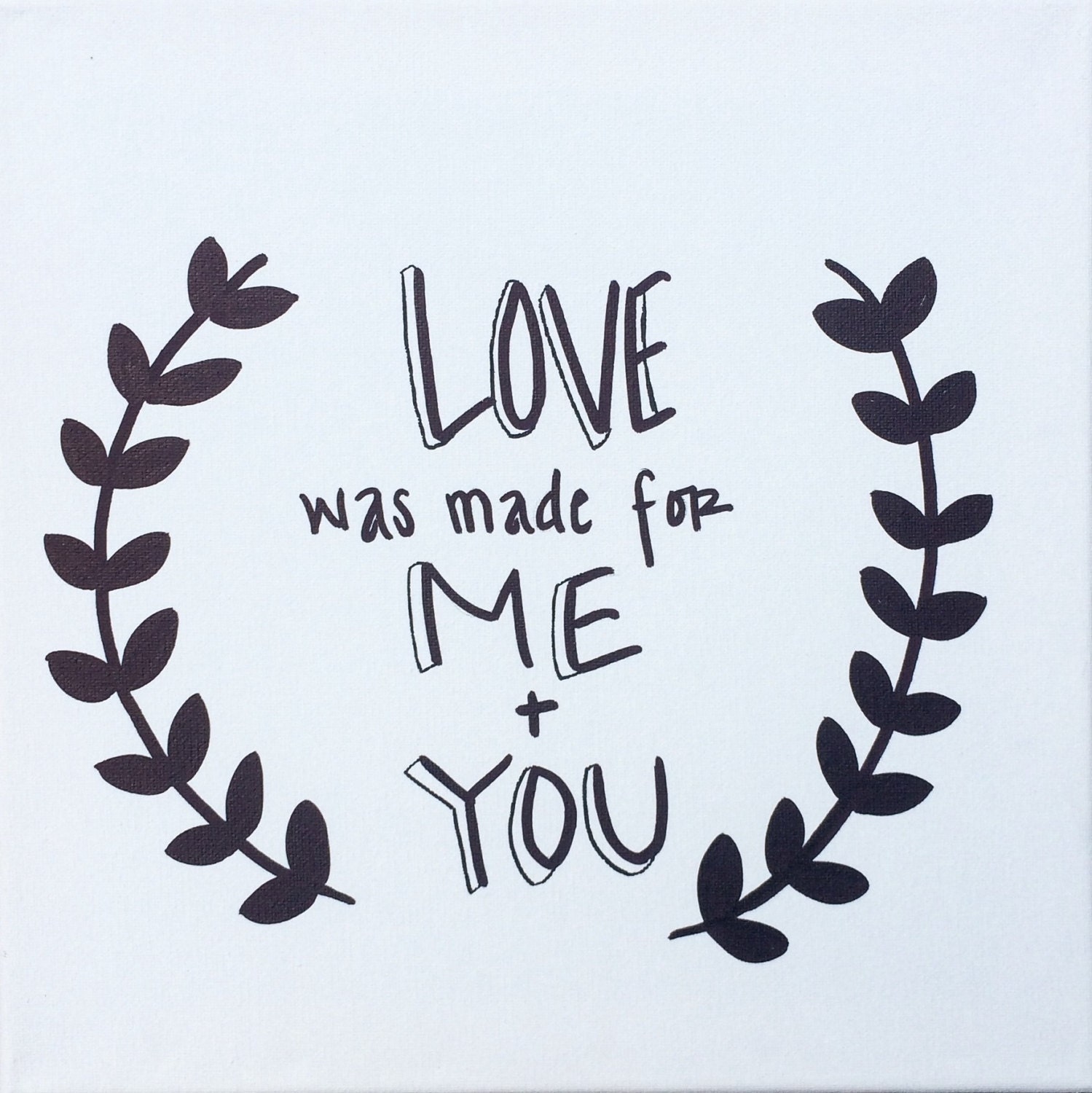 Quote on Canvas Custom quote canvas Handpainted