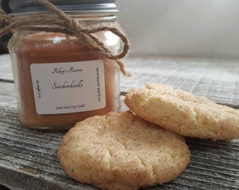 Snickerdoodle Mason Jar Soy Candle - Scented Candle - Housewarming Gift - Snickerdoodle Candle