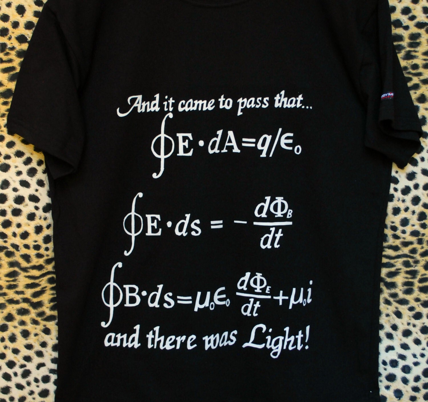 t shirt physics formulas