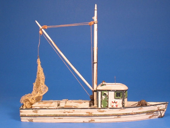 ho 1:87 scale 56' fishing boat kit, waterline hull for