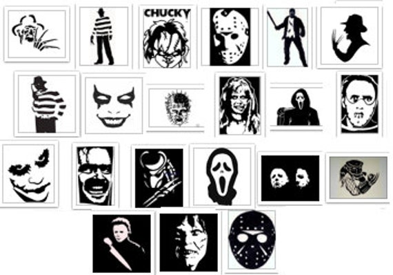 Download Halloween Horror movie Villain Pack SVG Cut Files Instant