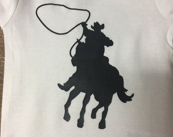 Cowboy Roping Baby Onsie