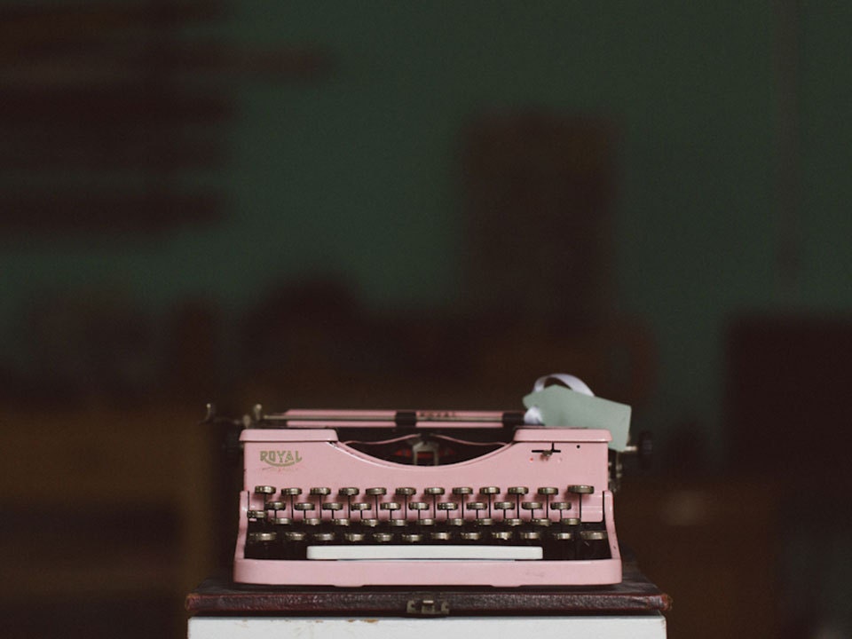 A typewriter A typewriter