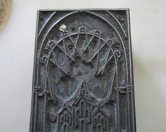 Church Vintage Letterpress Printing Block