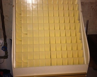 Bead tubes Storage cabinet Fixture store display with plastic compartments and big storage bottom drawer